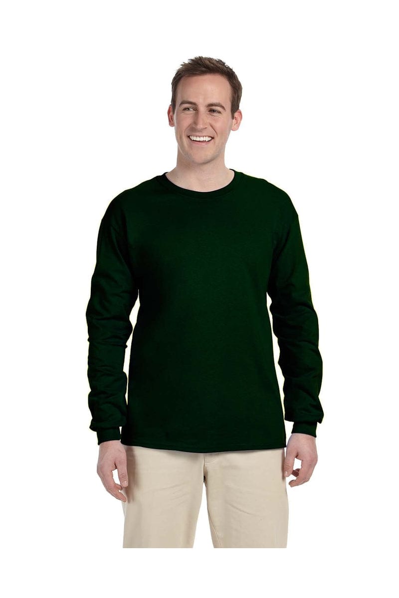 Gildan T-Shirts S / Forest Green Gildan G240: Ultra Cotton Long Sleeve