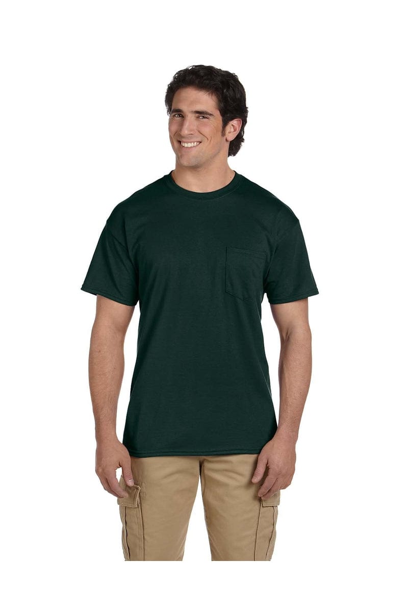 Gildan T-Shirts S / Forest Green Gildan G830: DryBlend 50 Cotton/50 Poly Pocket T-Shirt