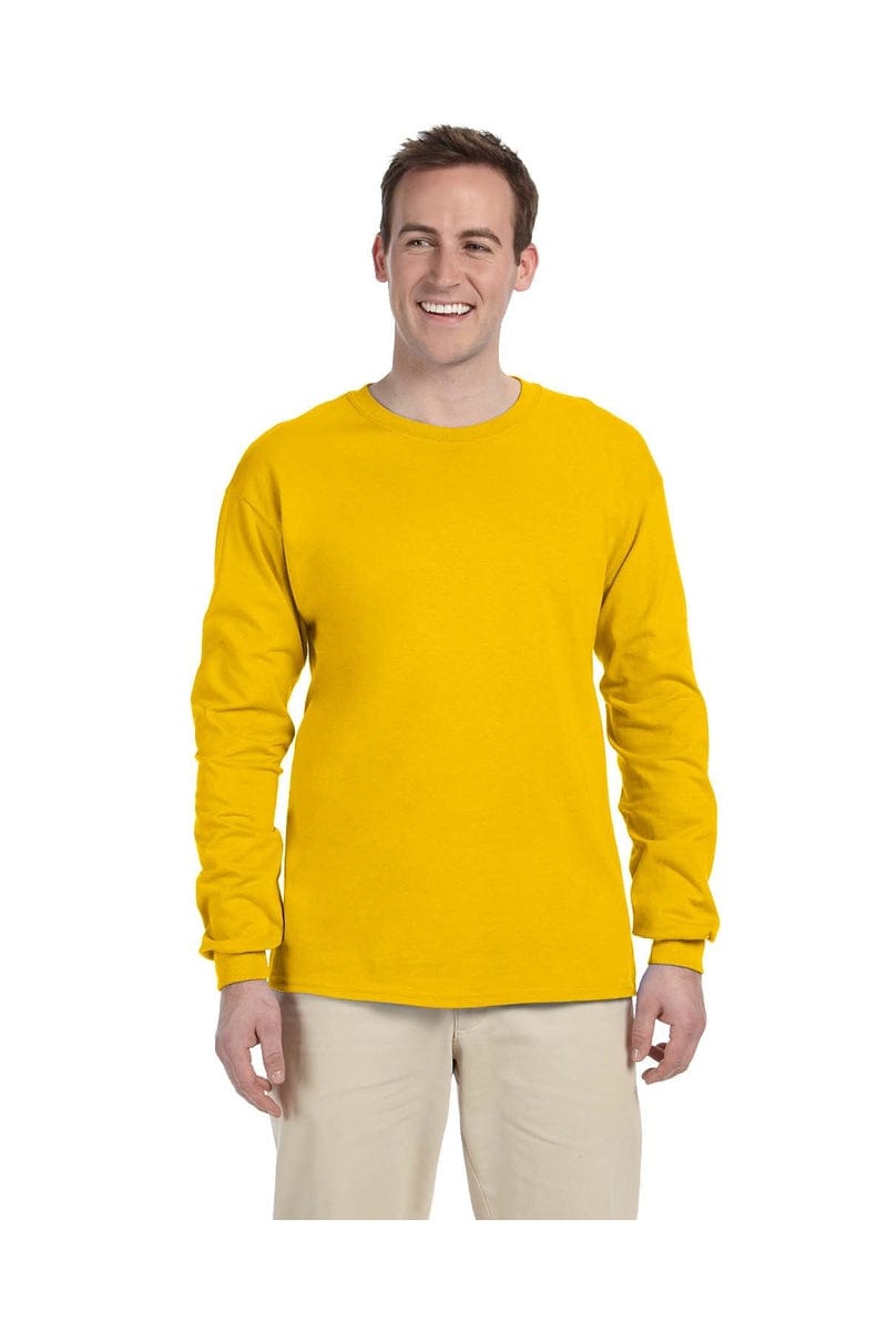 Gildan T-Shirts S / Gold Gildan G240: Ultra Cotton Long Sleeve