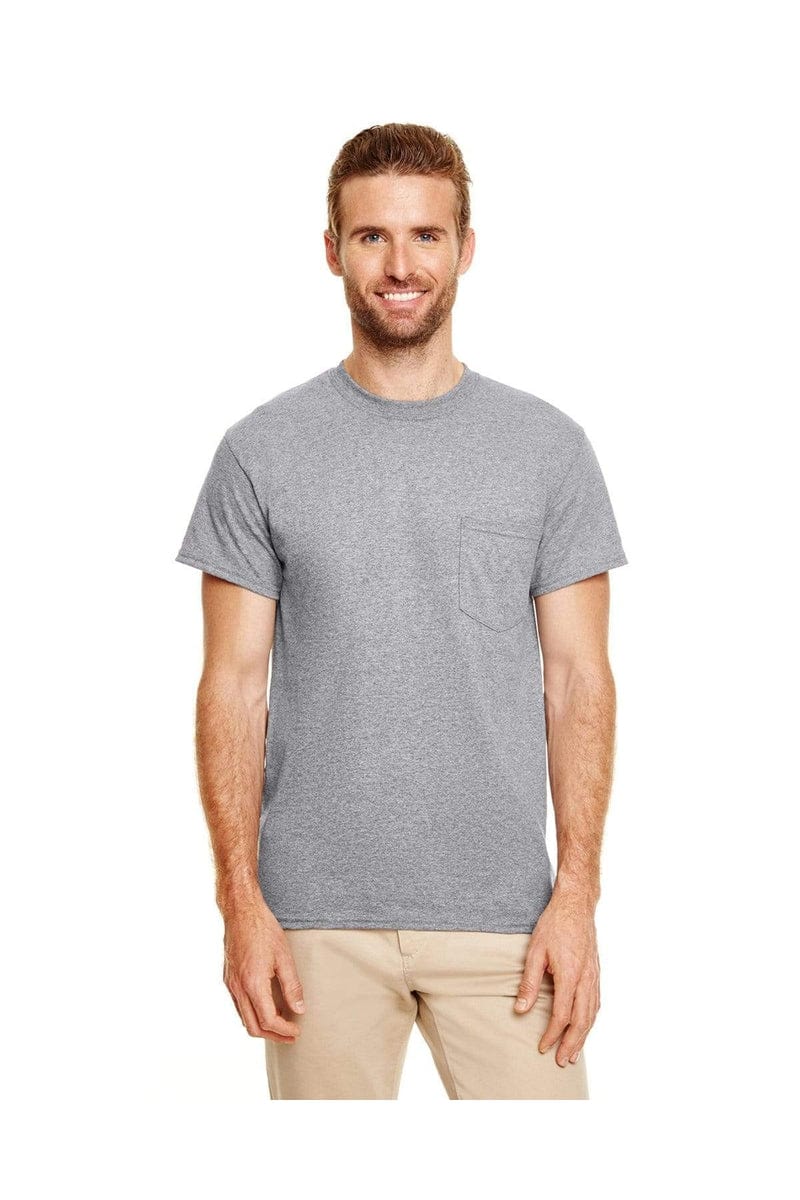 Gildan T-Shirts S / Graphite Heather Gildan G830: DryBlend 50 Cotton/50 Poly Pocket T-Shirt