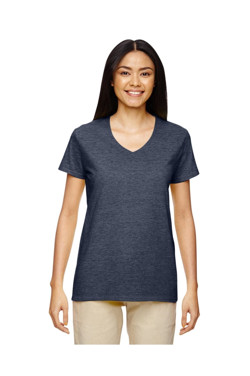 Gildan T-Shirts S / Heather Navy Gildan G500VL: Ladies'  5.3 oz. V-Neck T-Shirt