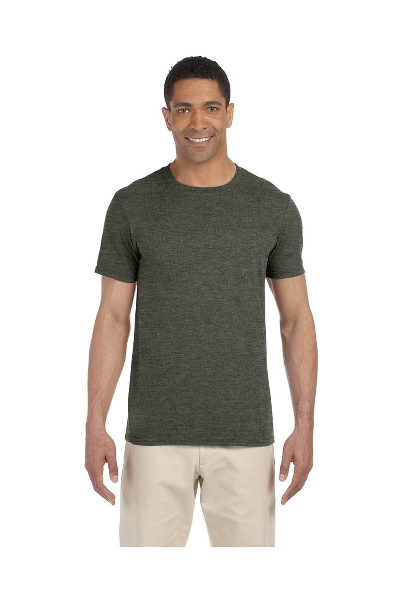 Gildan T-Shirts S / Hth Military Grn Gildan G640: Adult Softstyle® 4.5 oz. T-Shirt