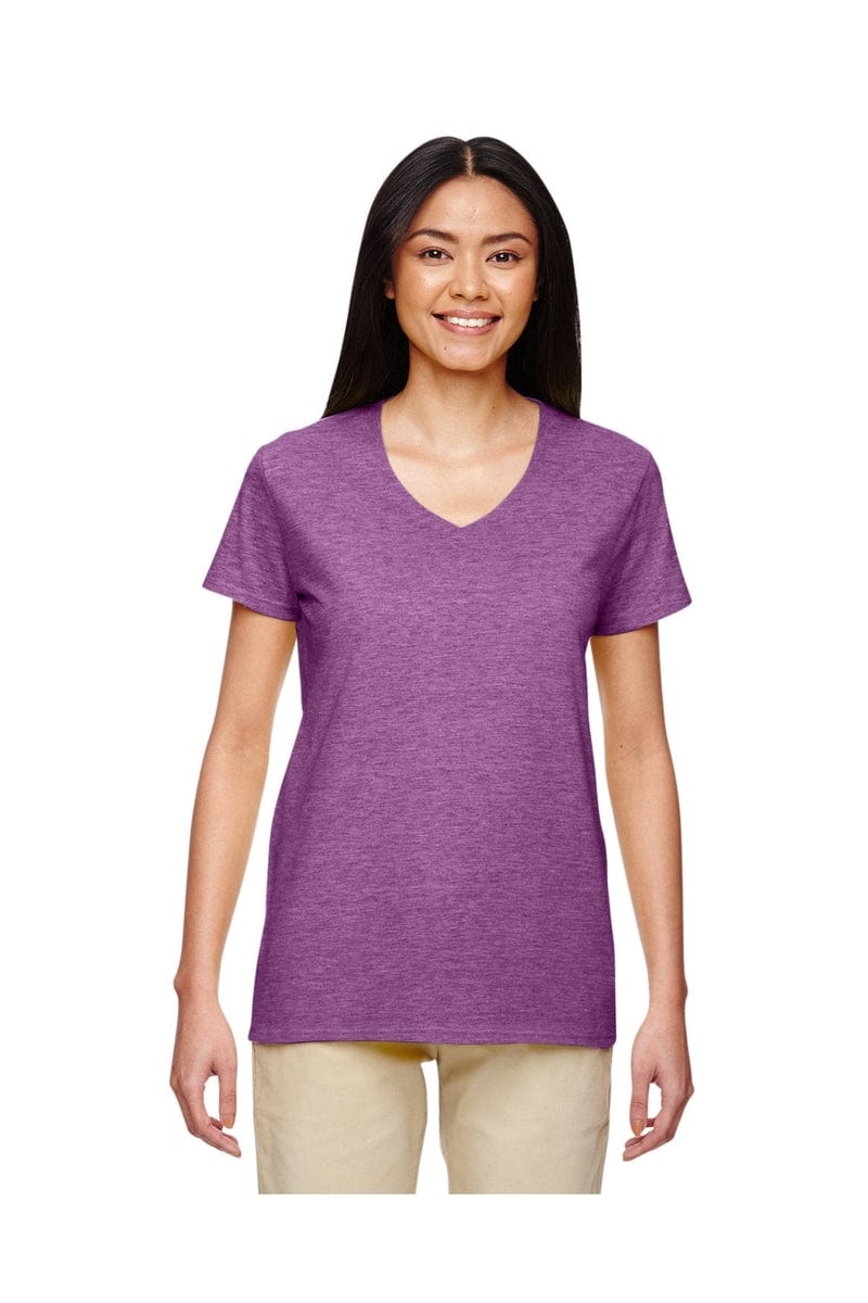 Gildan T-Shirts S / Hthr Rdnt Orchid Gildan G500VL: Ladies'  5.3 oz. V-Neck T-Shirt, Basic Colors