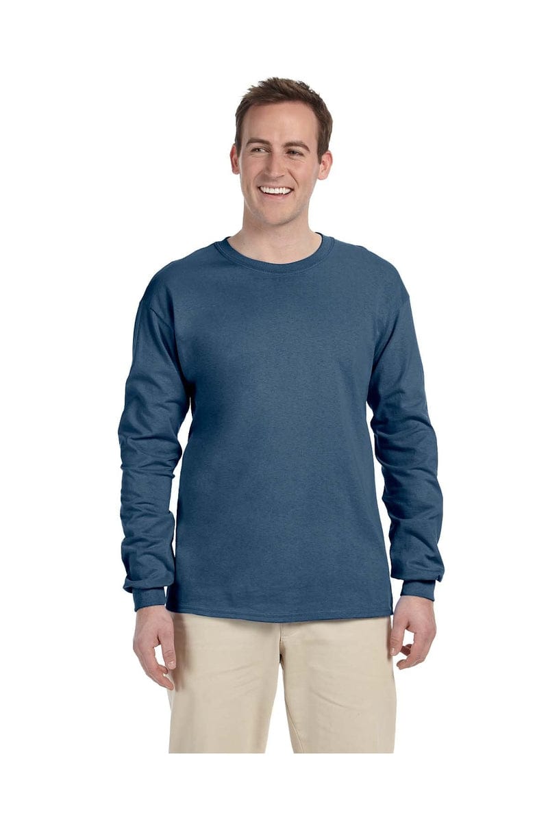Gildan T-Shirts S / Indigo Blue Gildan G240: Ultra Cotton Long Sleeve