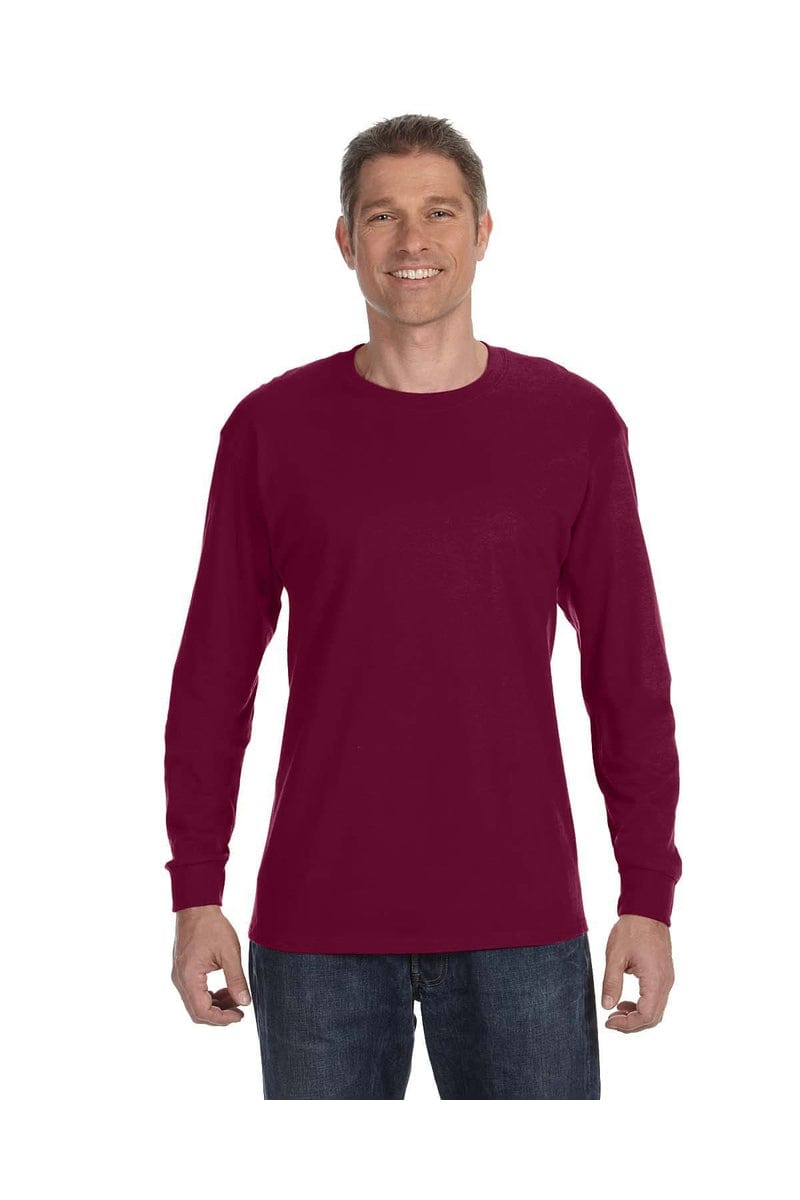 Gildan T-Shirts 3XL / Maroon Gildan G540: Adult Heavy Cotton™ Long-Sleeve T-Shirt