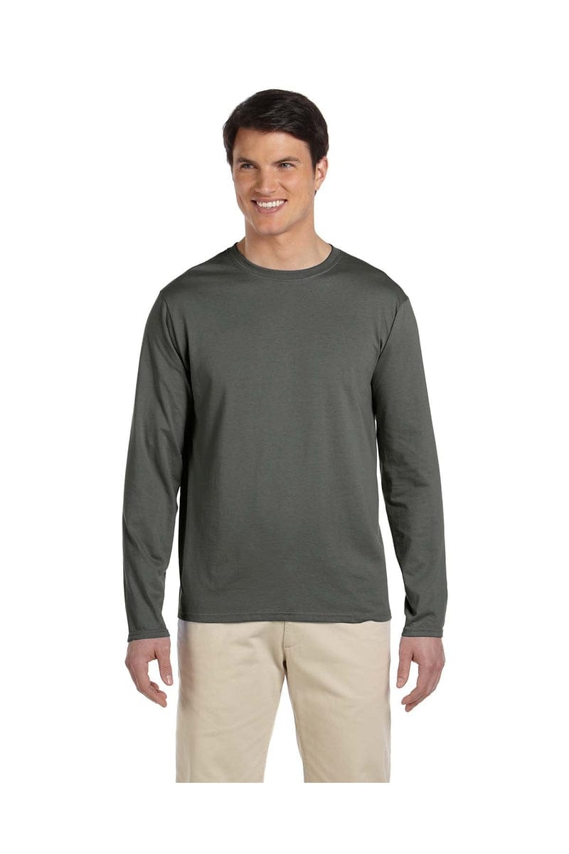 Gildan T-Shirts S / Military Green Gildan G644: Softstyle Long Sleeve T-Shirt
