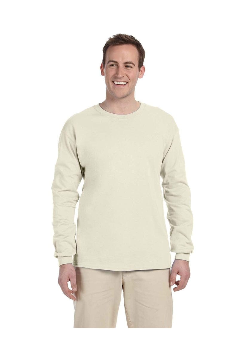 Gildan T-Shirts S / Natural Gildan G240: Ultra Cotton Long Sleeve