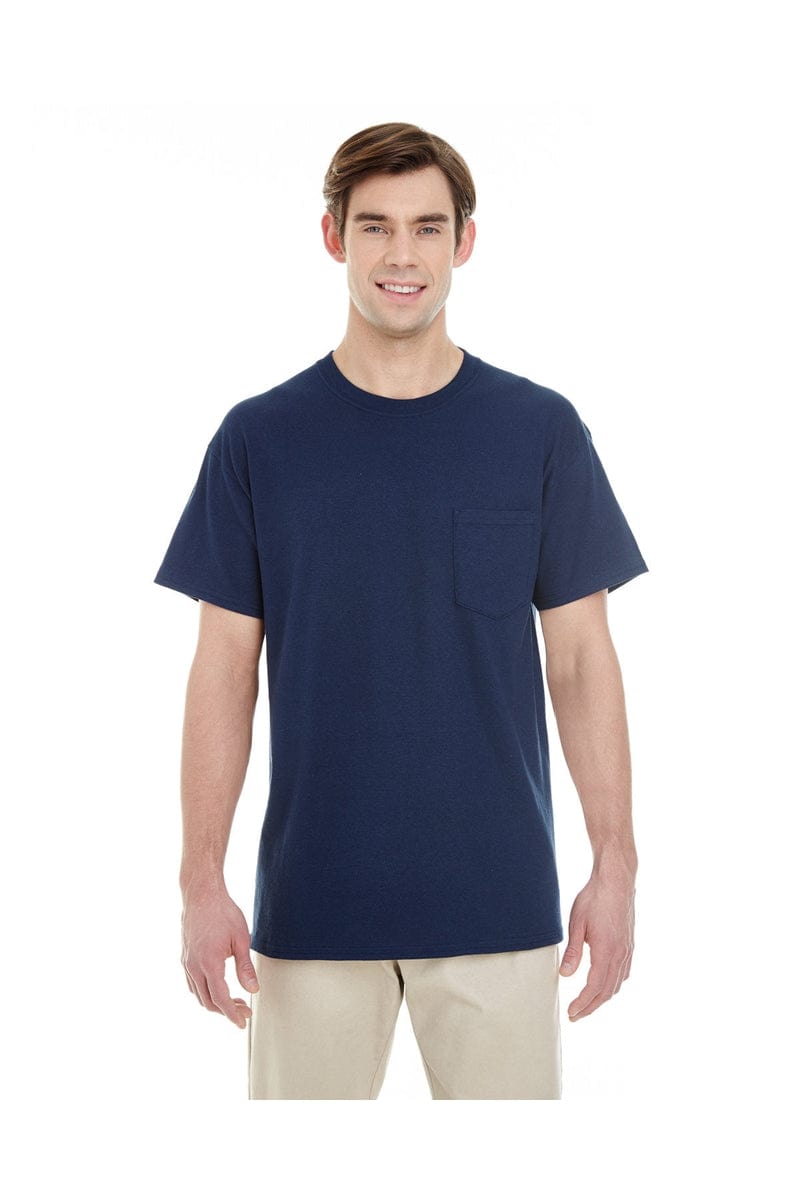 Gildan T-Shirts S / Navy Gildan G530: Adult 5.3 oz. Pocket T-Shirt