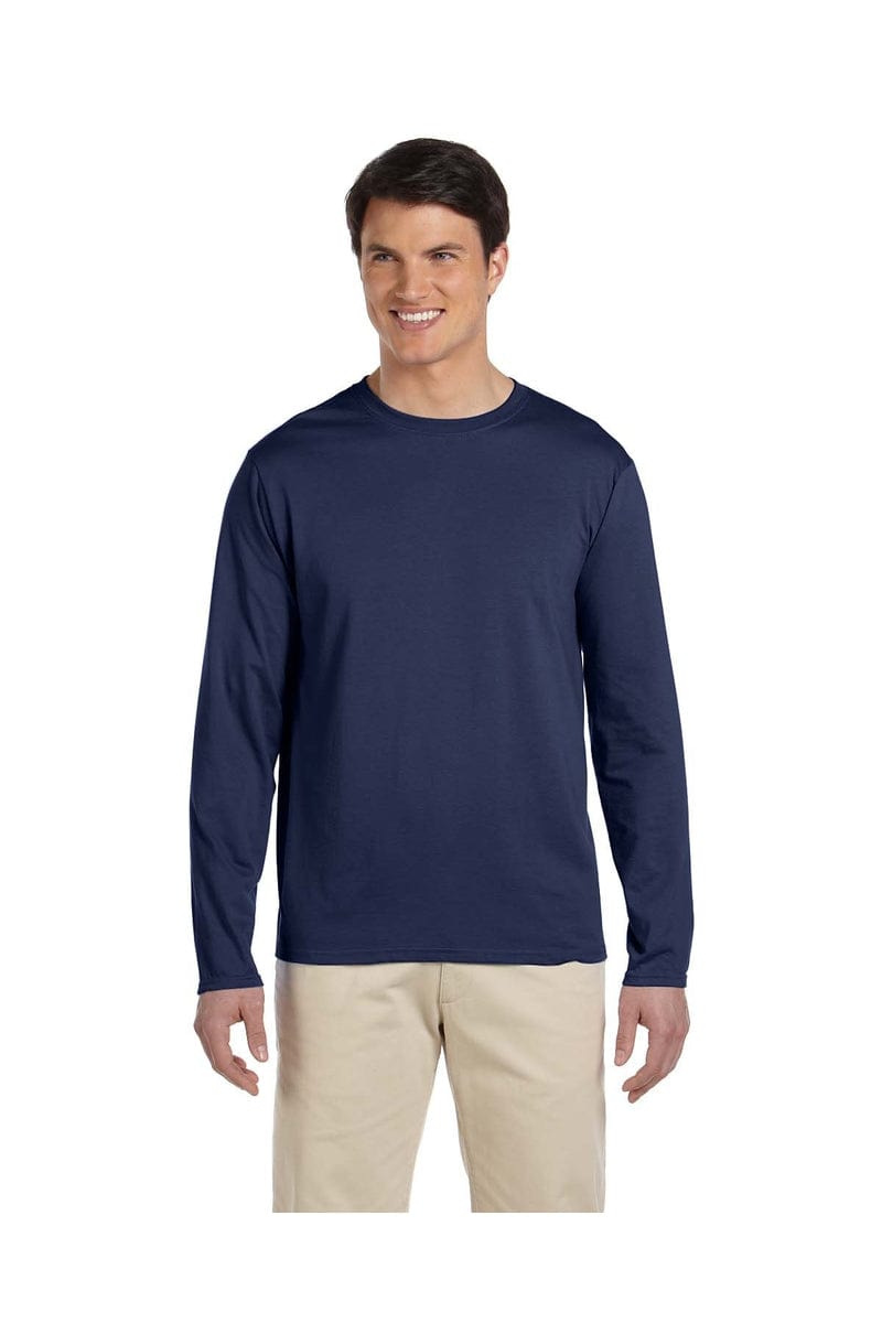 Gildan T-Shirts S / Navy Gildan G644: Softstyle Long Sleeve T-Shirt
