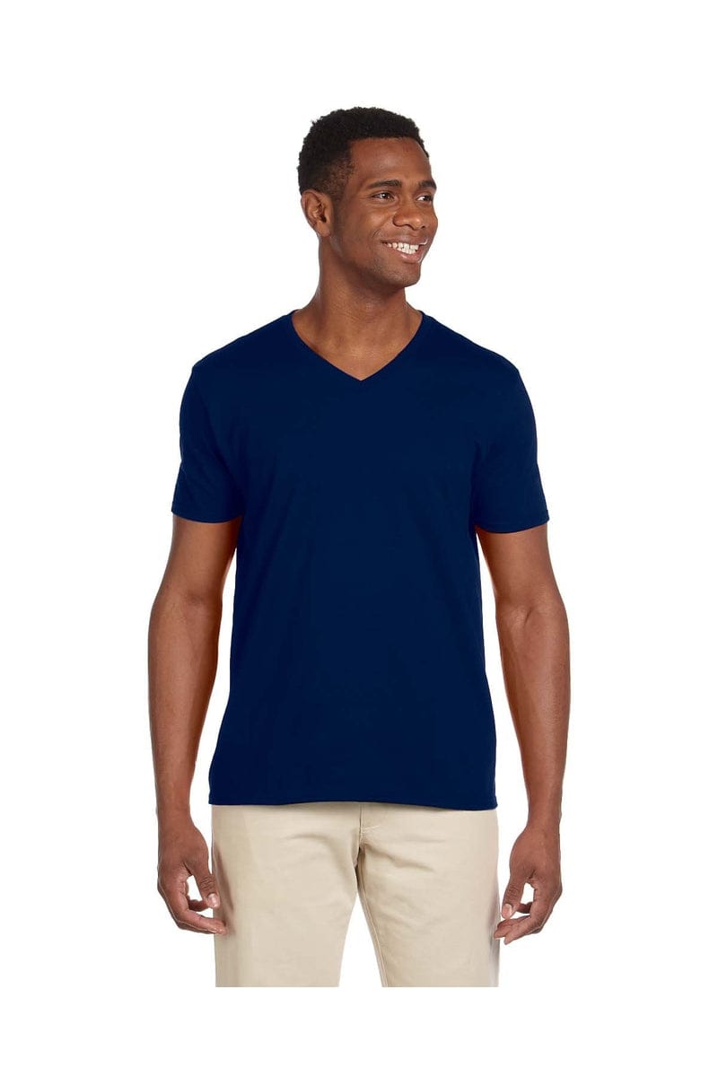 Gildan T-Shirts S / Navy Gildan G64V: Softstyle V-Neck