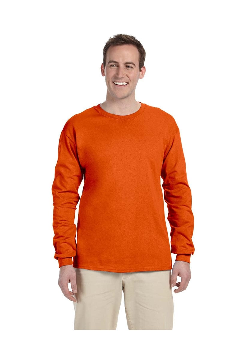 Gildan T-Shirts S / Orange Gildan G240: Adult Ultra Cotton® 6 oz. Long-Sleeve T-Shirt, Basic Colors