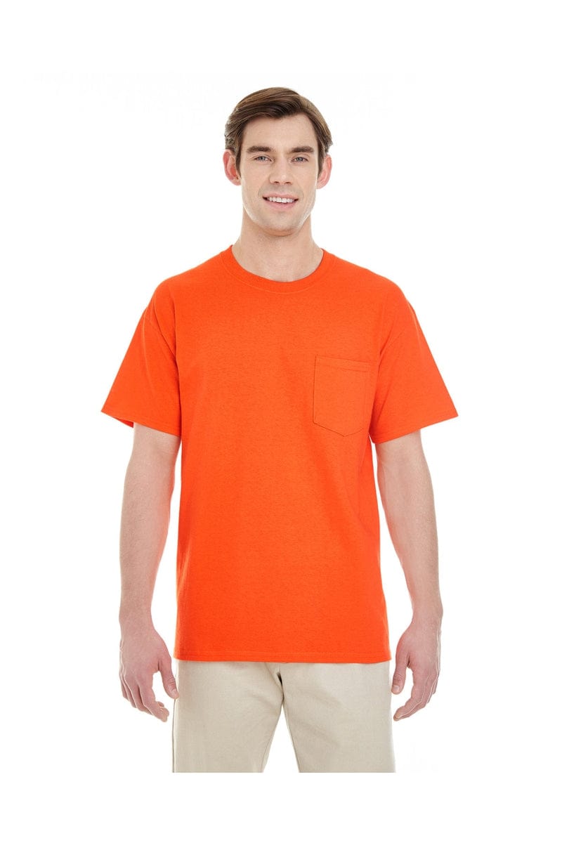 Gildan T-Shirts S / Orange Gildan G530: Adult 5.3 oz. Pocket T-Shirt