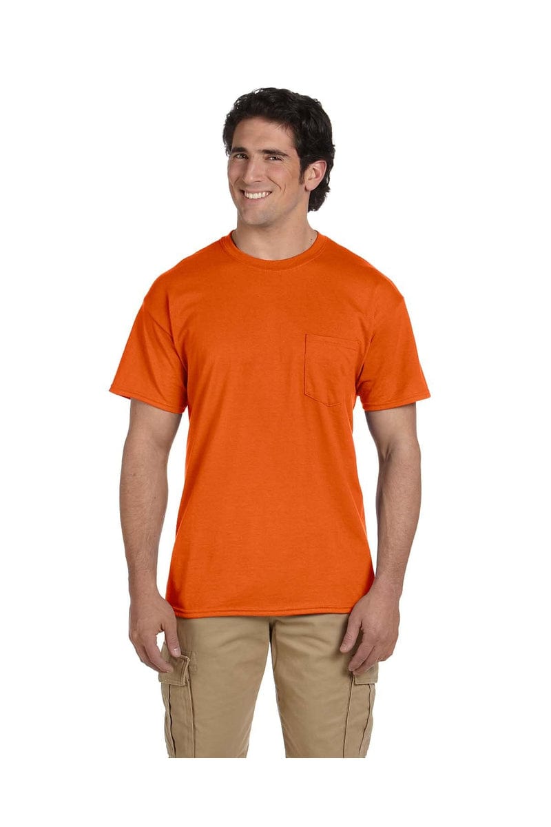 Gildan T-Shirts S / Orange Gildan G830: DryBlend 50 Cotton/50 Poly Pocket T-Shirt