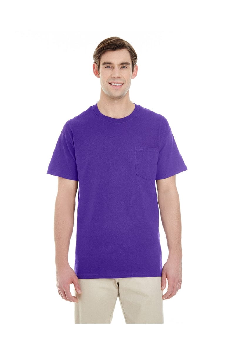 Gildan T-Shirts S / Purple Gildan G530: Adult 5.3 oz. Pocket T-Shirt