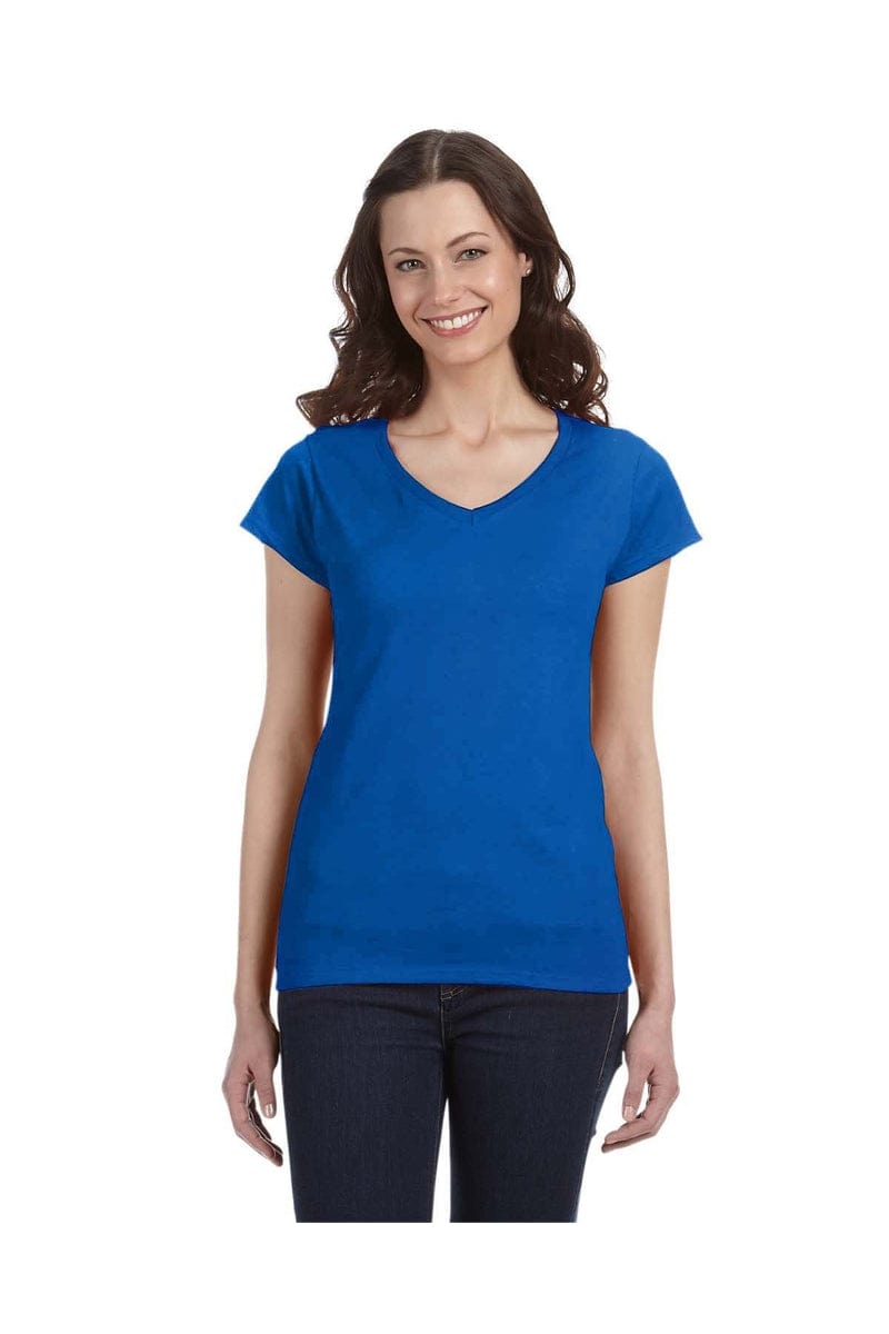 Gildan T-Shirts S / Royal Blue Gildan G64VL: Softstyle Fitted V-Neck T-Shirt