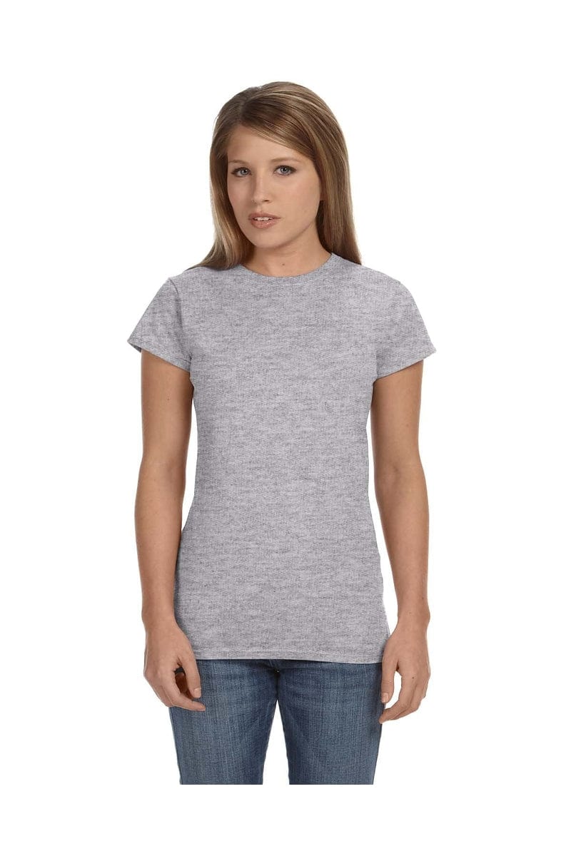 Gildan T-Shirts S / Rs Sport Grey Gildan G640L: Ladies' Softstyle® 4.5 oz. Fitted T-Shirt, Traditional Colors