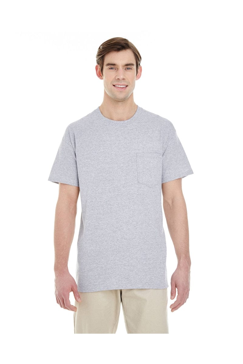 Gildan T-Shirts S / Sport Grey Gildan G530: Adult 5.3 oz. Pocket T-Shirt