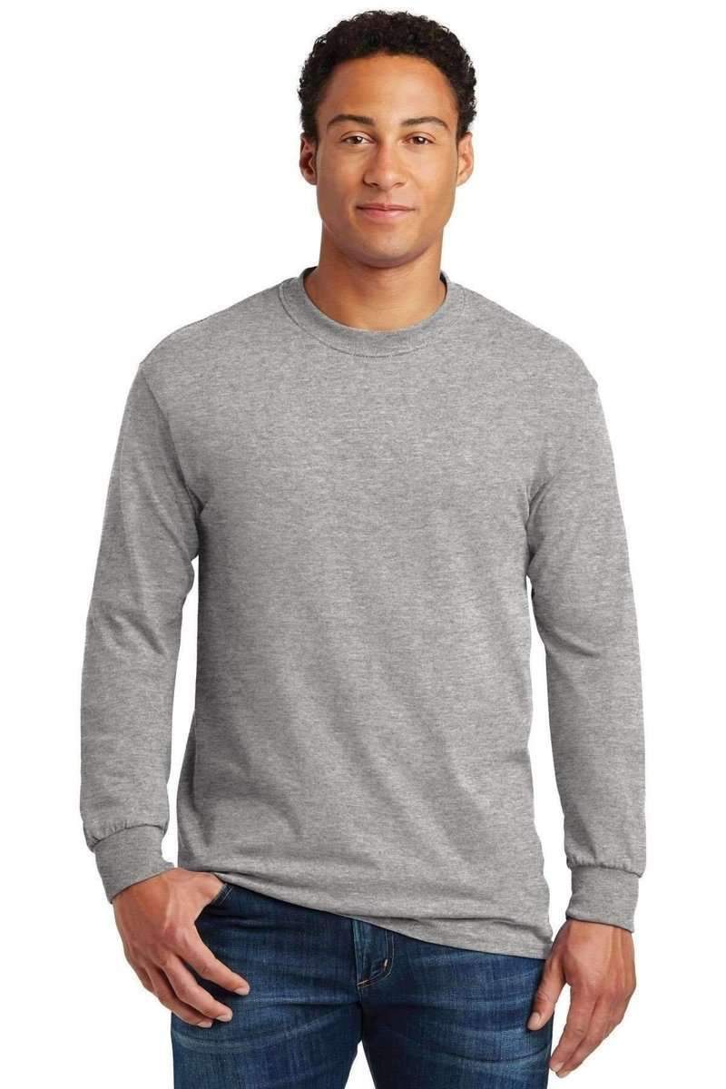 Gildan T-Shirts S / Sport Grey* Gildan G540: Adult Heavy Cotton™ Long-Sleeve T-Shirt