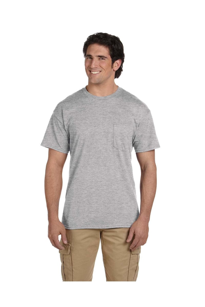 Gildan T-Shirts S / Sport Grey Gildan G830: DryBlend 50 Cotton/50 Poly Pocket T-Shirt