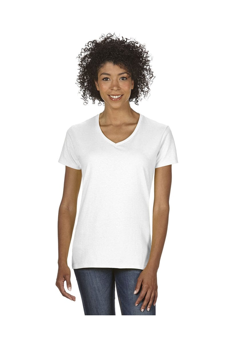 Gildan T-Shirts S / White Gildan G500VL: Ladies'  5.3 oz. V-Neck T-Shirt