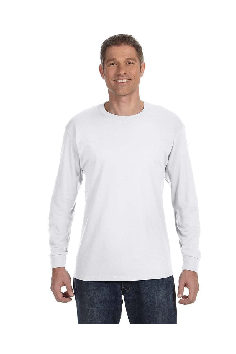 Gildan T-Shirts S / White Gildan G540: Adult Heavy Cotton™ Long-Sleeve T-Shirt
