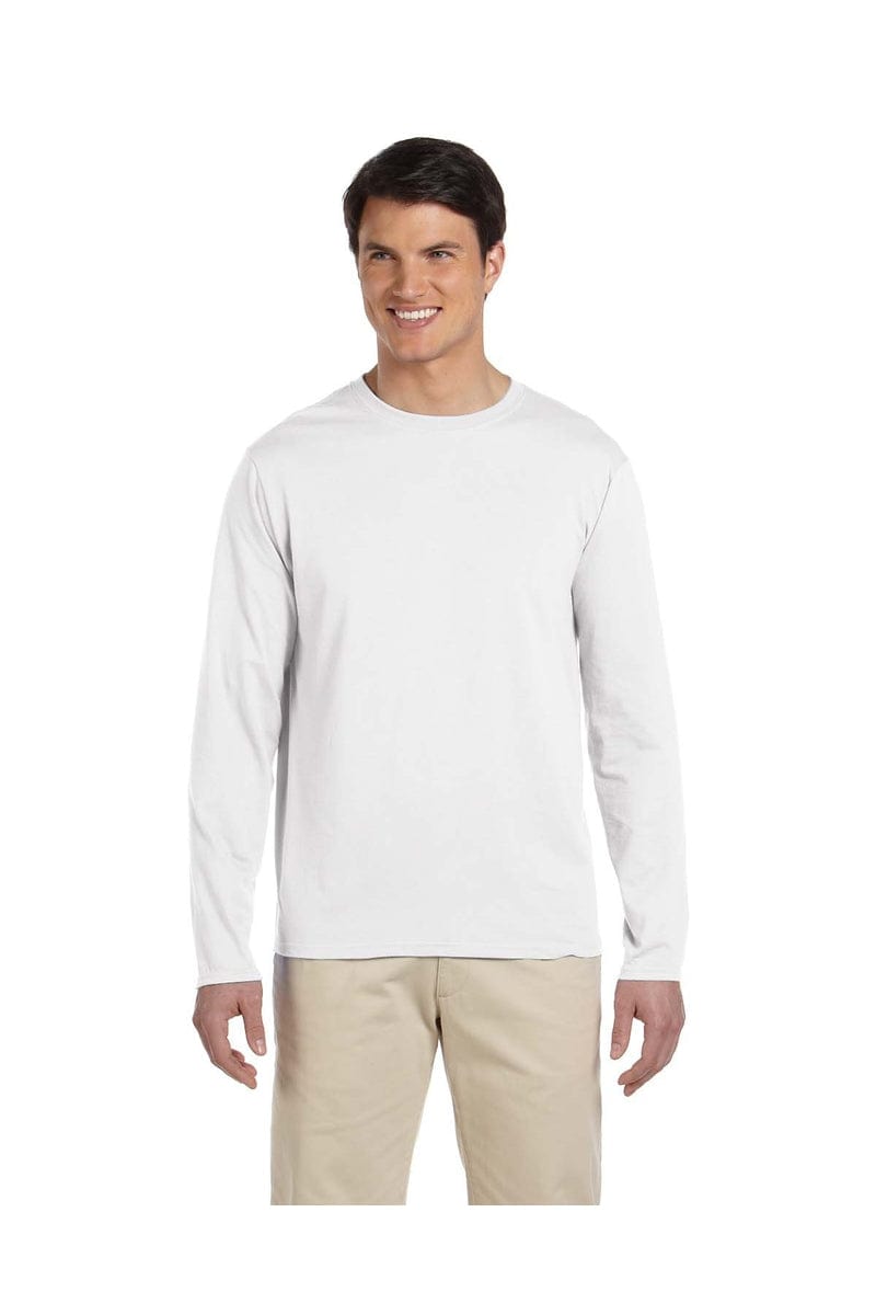 Gildan T-Shirts S / White Gildan G644: Softstyle Long Sleeve T-Shirt
