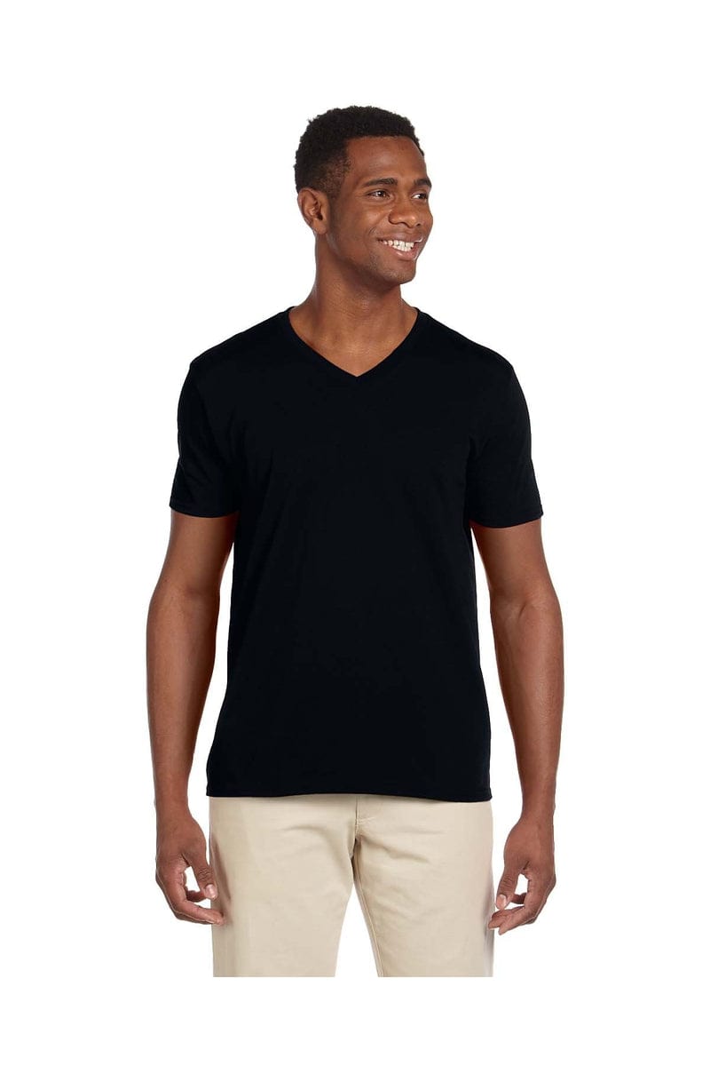 Gildan T-Shirts XS / Black Gildan G64V: Softstyle V-Neck