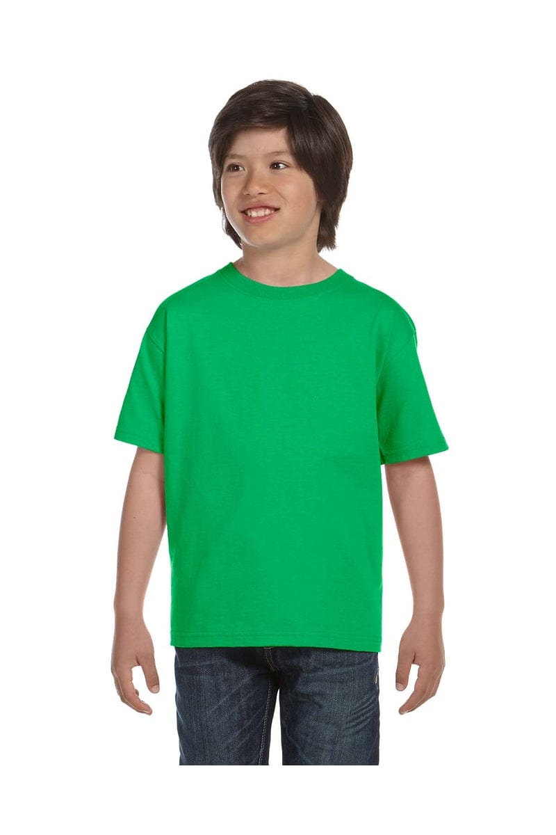Gildan T-Shirts XS / Electric Green Gildan G800B: Youth 5.5 oz., 50/50 T-Shirt, Basic Colors