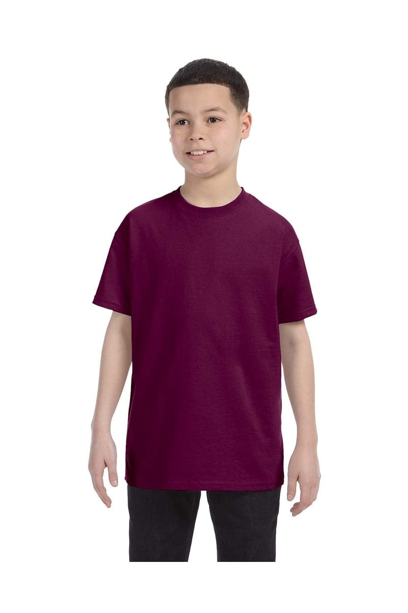 Gildan T-Shirts XS / Maroon Gildan G500B: Youth 5.3 oz. T-Shirt