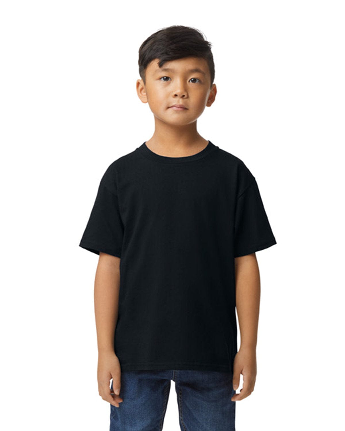 Gildan T-Shirts XS / Pitch Black Gildan G650B: Youth Softstyle Midweight T-Shirt