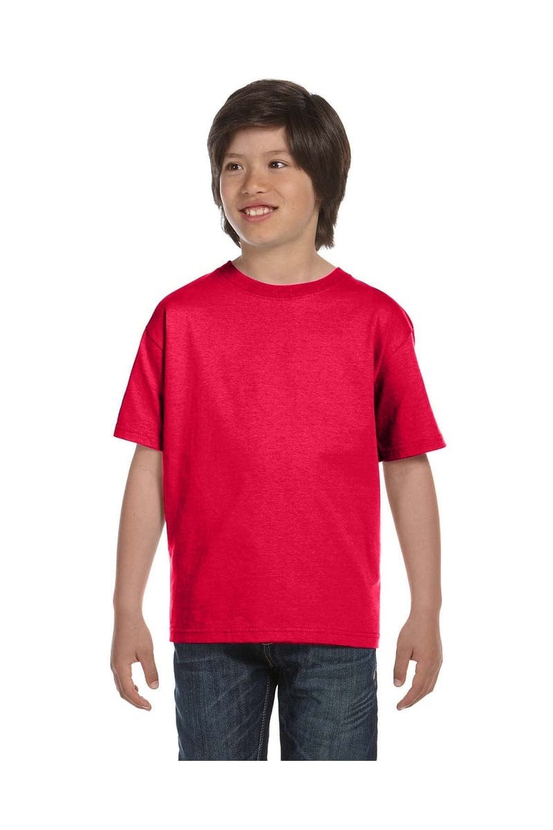 Gildan T-Shirts XS / Sprt Scarlet Red Gildan G800B: Youth 5.5 oz., 50/50 T-Shirt, Basic Colors