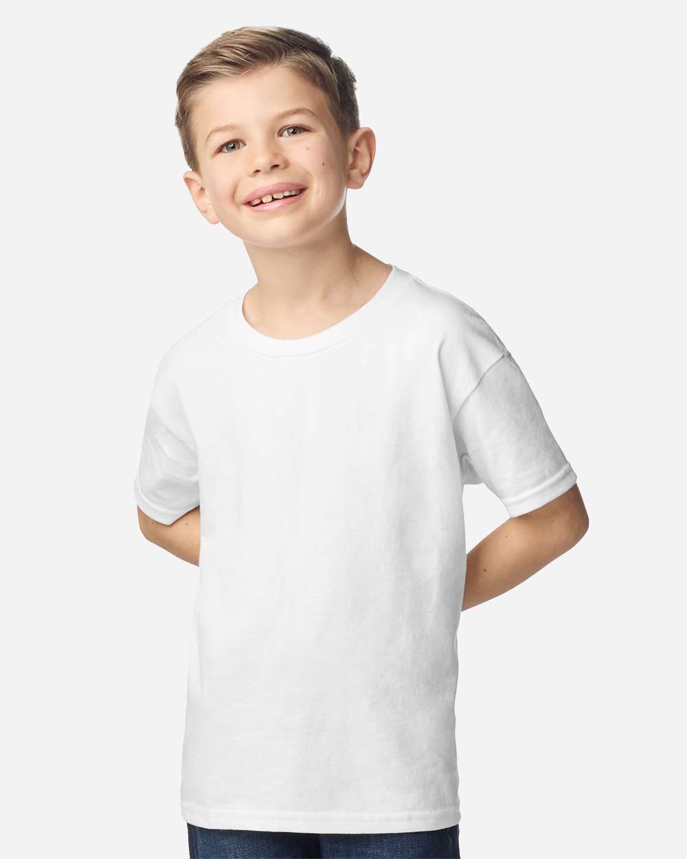 Gildan G200B Youth Ultra Cotton T-Shirt in White
