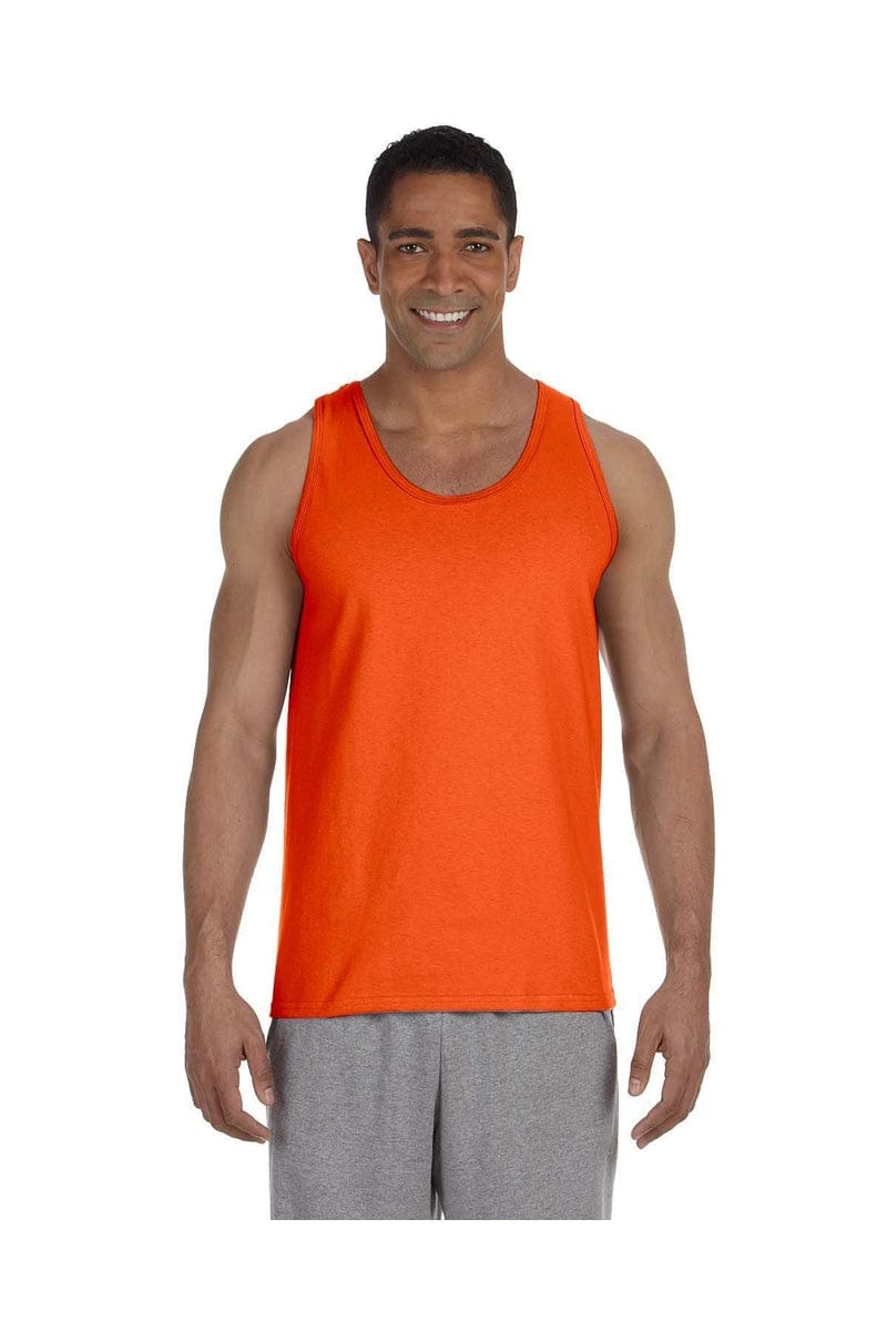 Gildan Tank Tops S / Orange Gildan G220: Ultra Cotton Tank Top