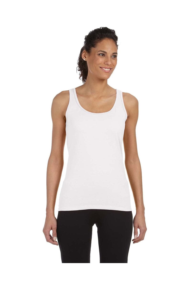Gildan Tank Tops S / White Gildan G642L: Softstyle Junior Fit Tank Top