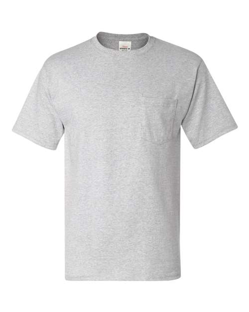 Hanes 152 S / Ash Hanes 5590: Men's Authentic Pocket T-Shirt