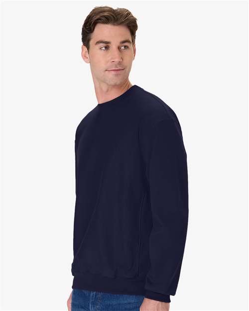 Hanes 16218 S / Athletic Navy Hanes OG600: Unisex Beefy® Sweats Premium Heavyweight Crewneck Sweatshirt