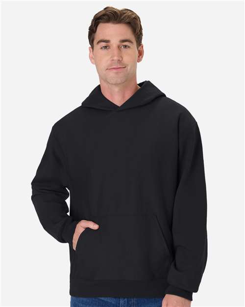 Hanes 16224 S / Black Hanes OG700: Unisex Premium Heavyweight Hooded Sweatshirt