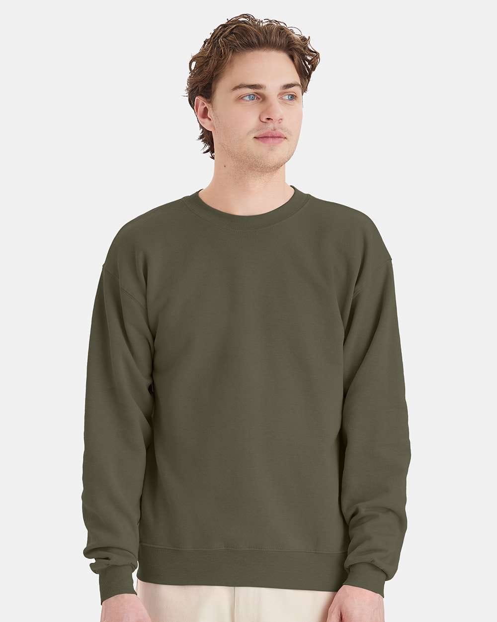 Hanes Fleece - Core - Crew Hanes P160 Unisex EcoSmart® Crewneck Sweatshirt