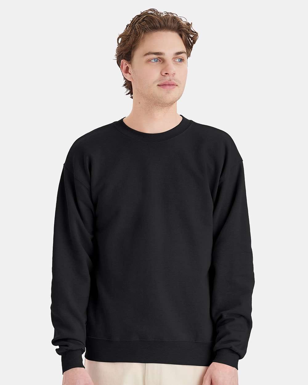 Hanes Fleece - Core - Crew S / Black Hanes P160 Unisex EcoSmart® Crewneck Sweatshirt