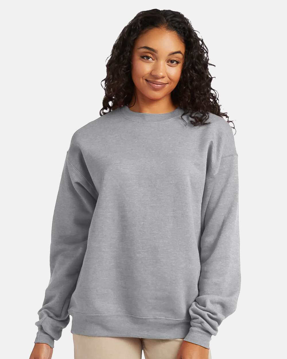 Hanes Fleece - Core - Crew S / Light Steel Hanes P160 Unisex EcoSmart® Crewneck Sweatshirt
