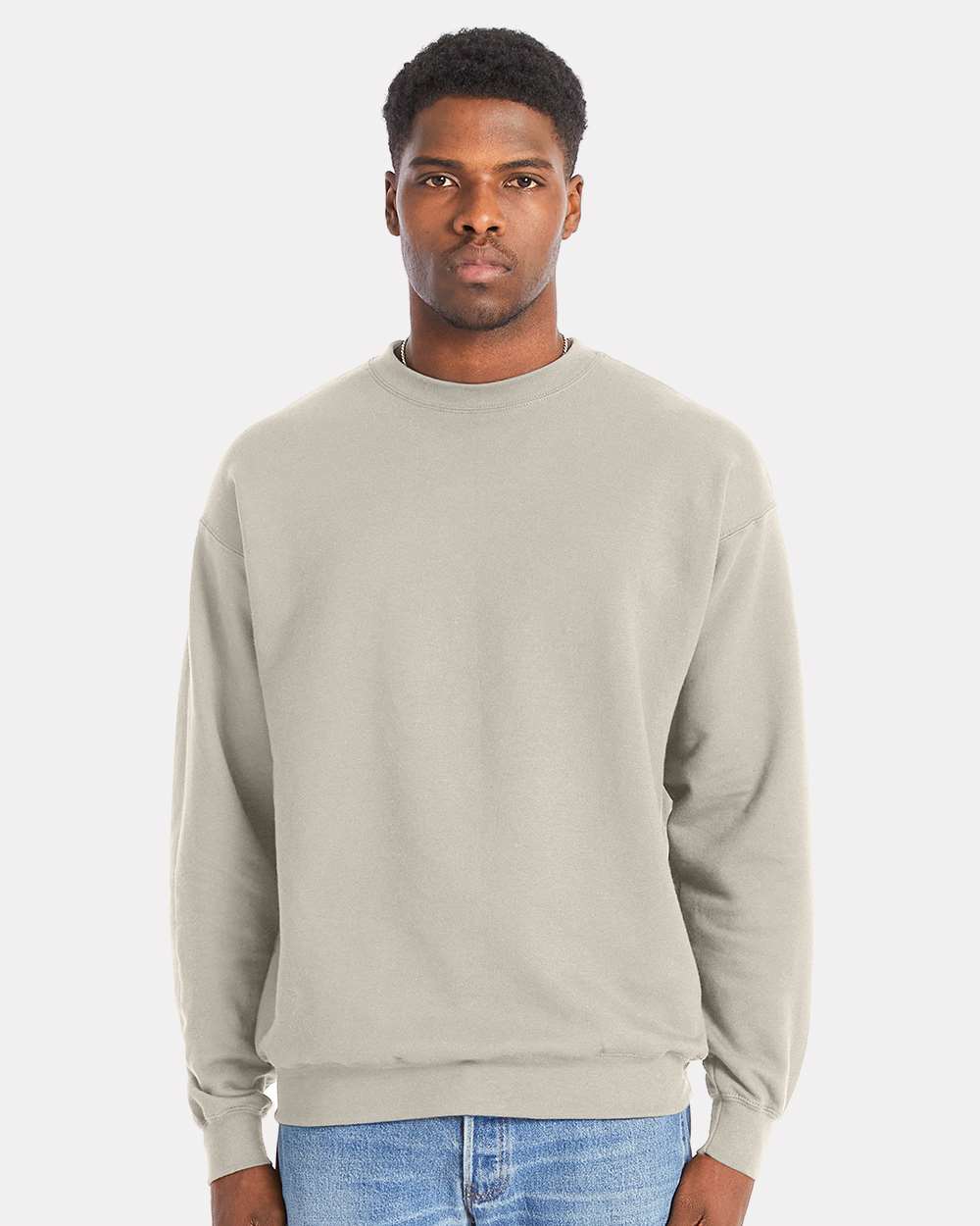 Hanes Fleece - Core - Crew S / Sand Hanes RS160 Unisex Perfect Sweats Crewneck Sweatshirt