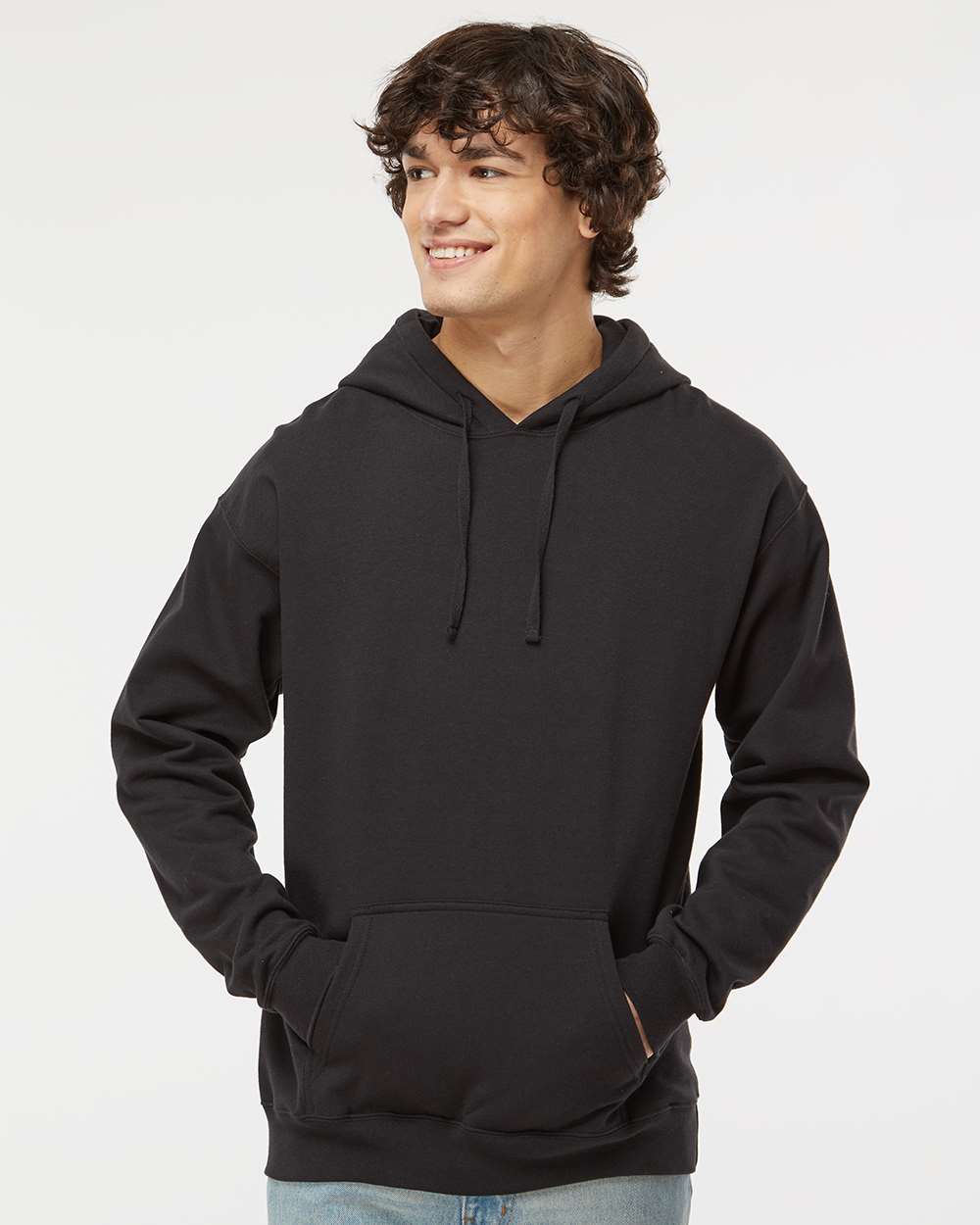 Hanes Fleece - Core - Hood S / Black Hanes RS170 Unisex Perfect Sweats Hooded Sweatshirt