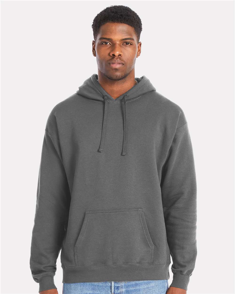Hanes Fleece - Core - Hood S / Smoke Grey Hanes RS170 Unisex Perfect Sweats Hooded Sweatshirt