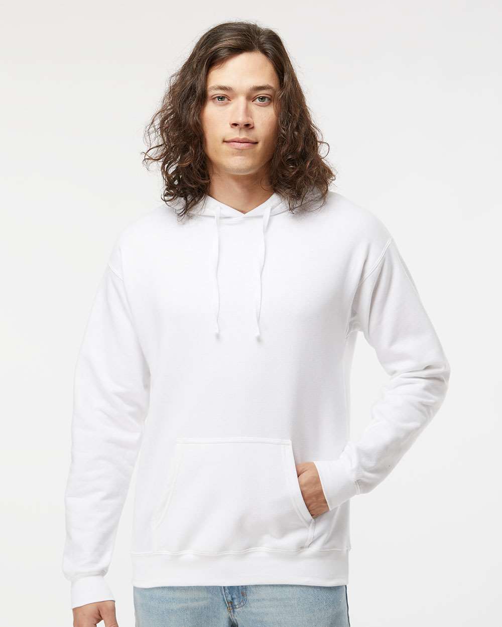 Hanes Fleece - Core - Hood S / White Hanes RS170 Unisex Perfect Sweats Hooded Sweatshirt