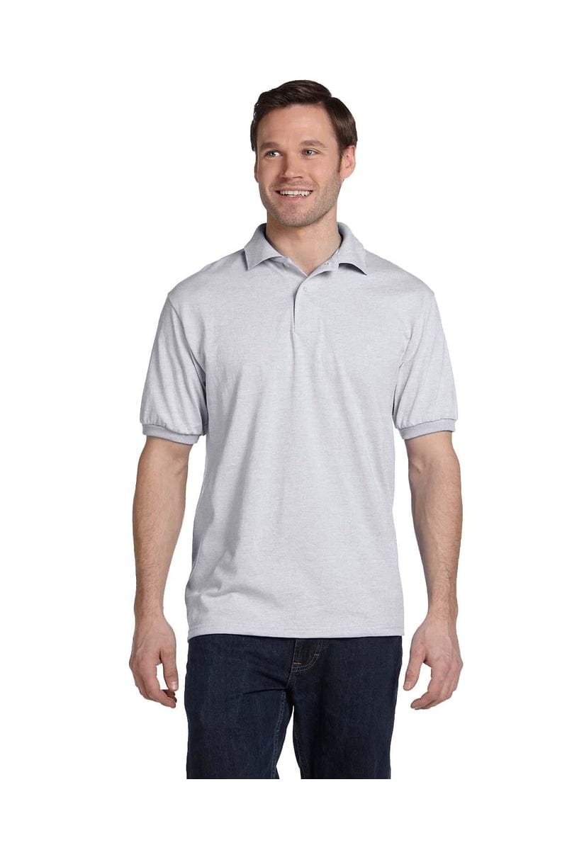 Hanes Polos/Knits 4XL / Ash Hanes 054: EcoSmart Polo