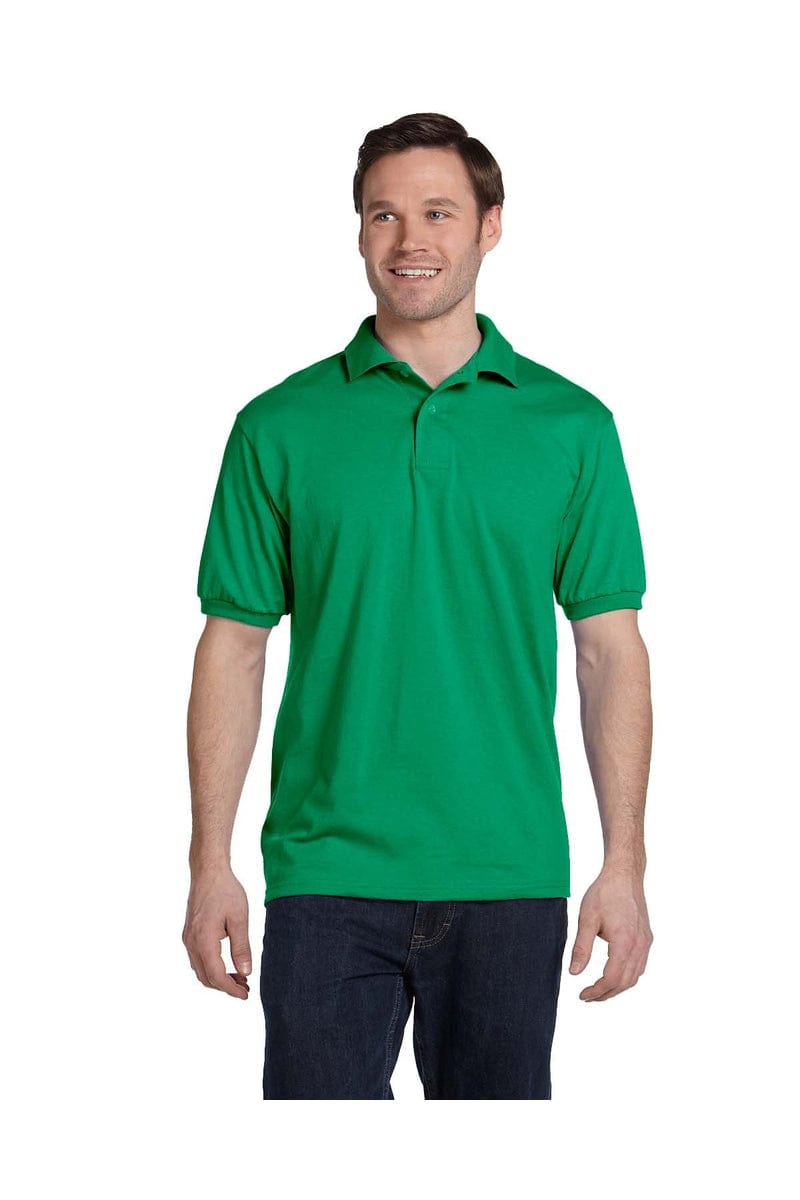Hanes Polos/Knits S / Kelly Green Hanes 054: Ecosmart Polo