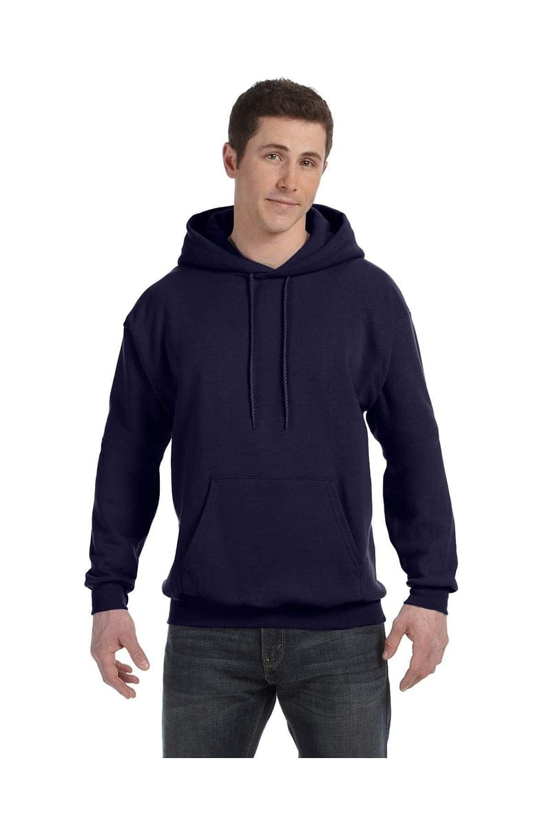 Hanes Sweatshirts/Fleece 4XL / Navy Hanes P170: Adult 7.8 oz. EcoSmart(r) 50/50 Pullover Hood, Basic Colors