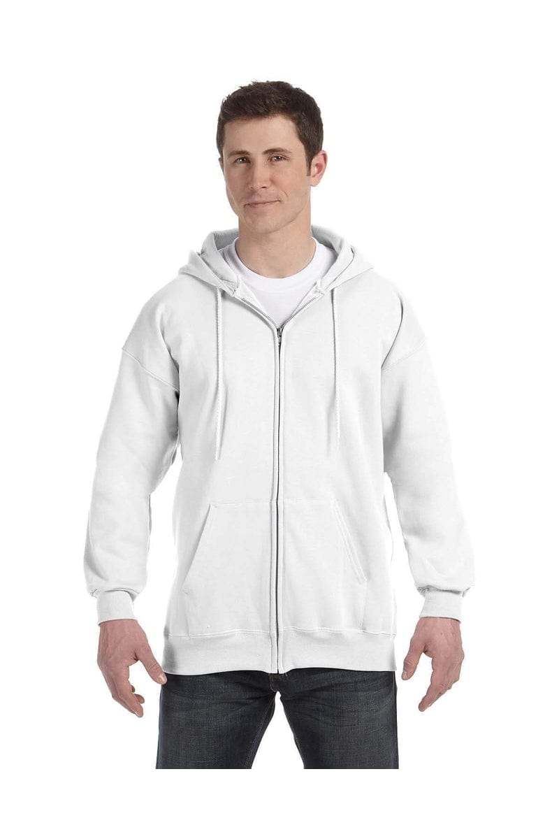 Hanes Sweatshirts/Fleece Hanes F280: Adult 9.7 oz. Ultimate Cotton(r) 90/10 Full-Zip Hood