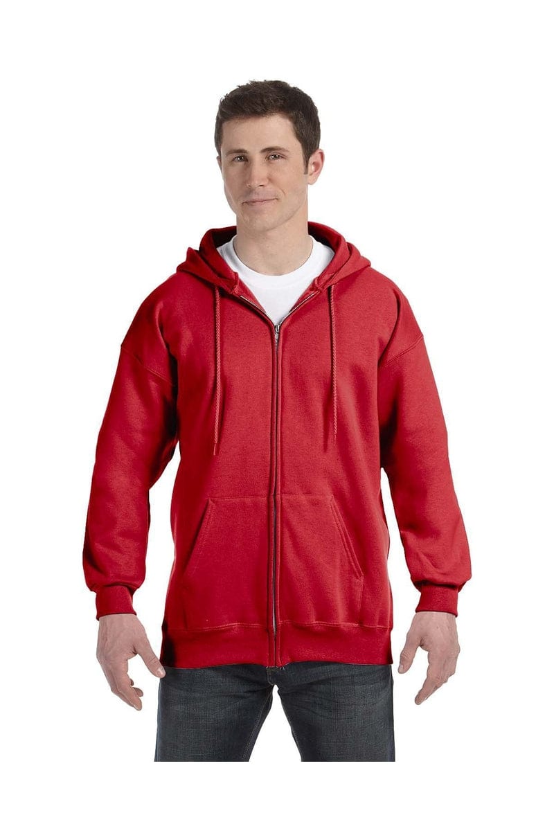 Hanes Sweatshirts/Fleece Hanes F280: Adult 9.7 oz. Ultimate Cotton(r) 90/10 Full-Zip Hood