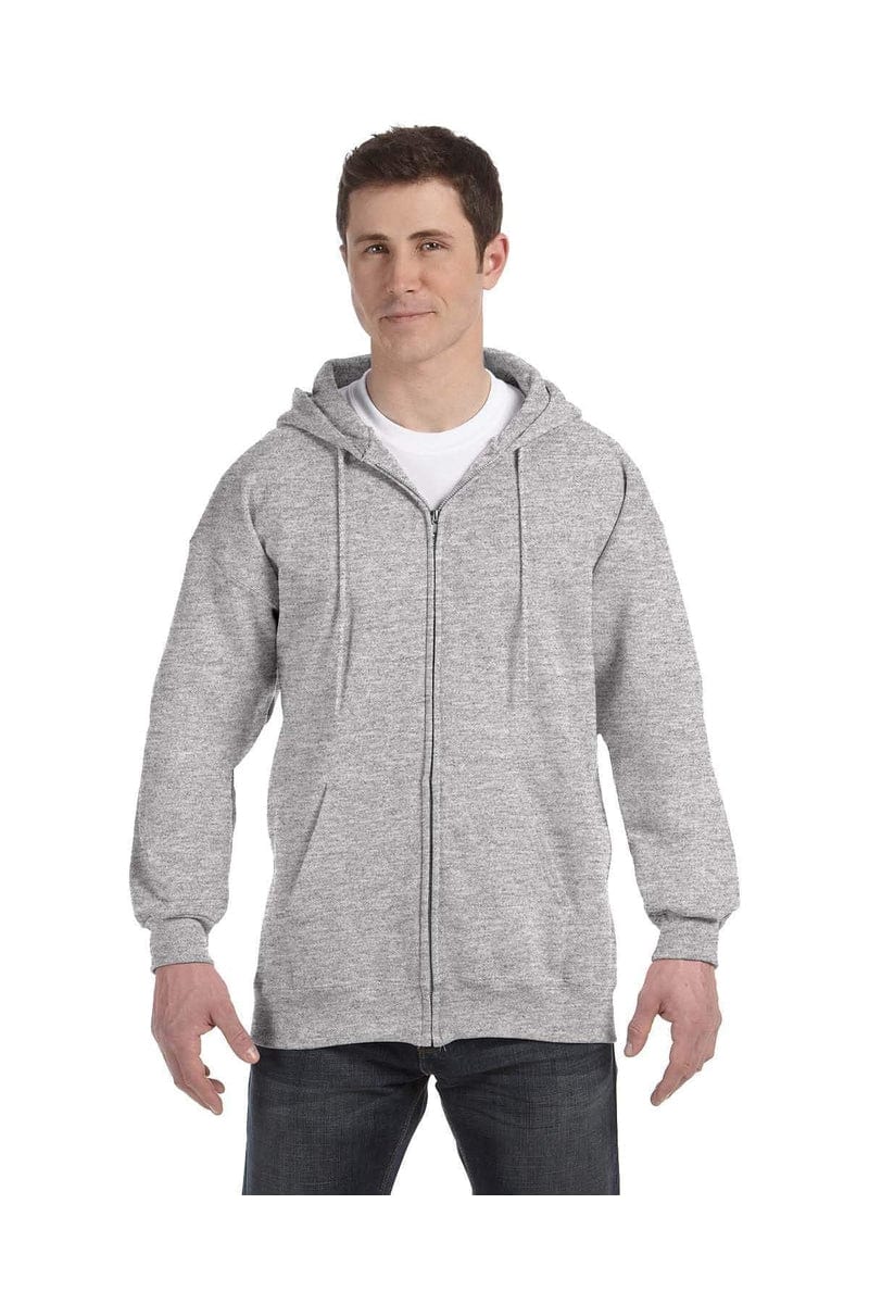 Hanes Sweatshirts/Fleece Hanes F280: Adult 9.7 oz. Ultimate Cotton(r) 90/10 Full-Zip Hood